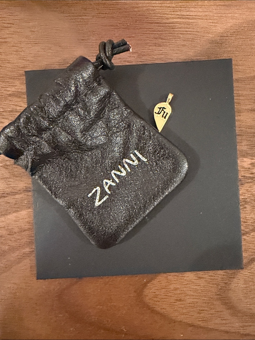 Zanni NYC f*ck BFF Heart Pendant 10K (single)